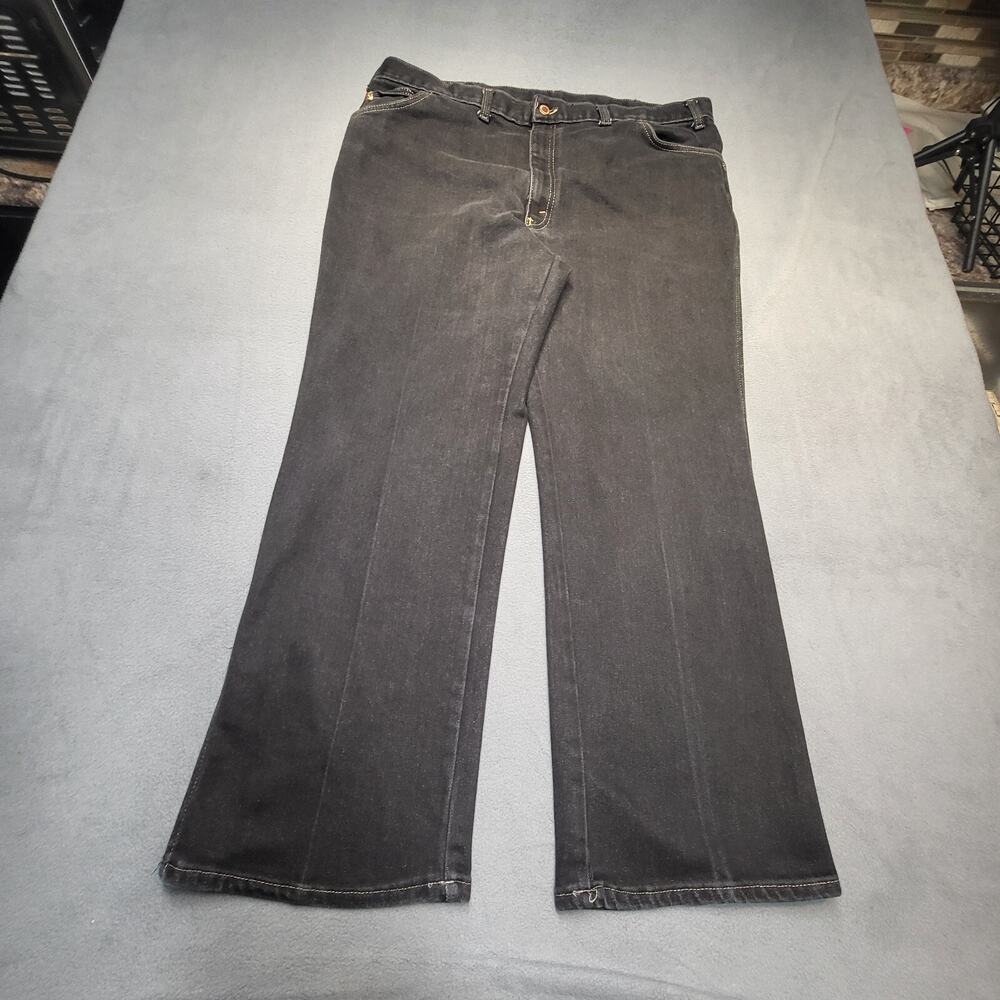 Vintage Long Haul Jeans Mens 40x28 Black Straight Leg Denim Made In USA